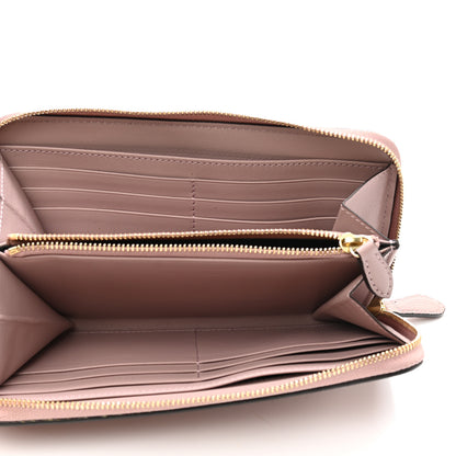 Burberry Grainy Calfskin House Check Elmore Zip Around Wallet Mauve Pink 5 of 8