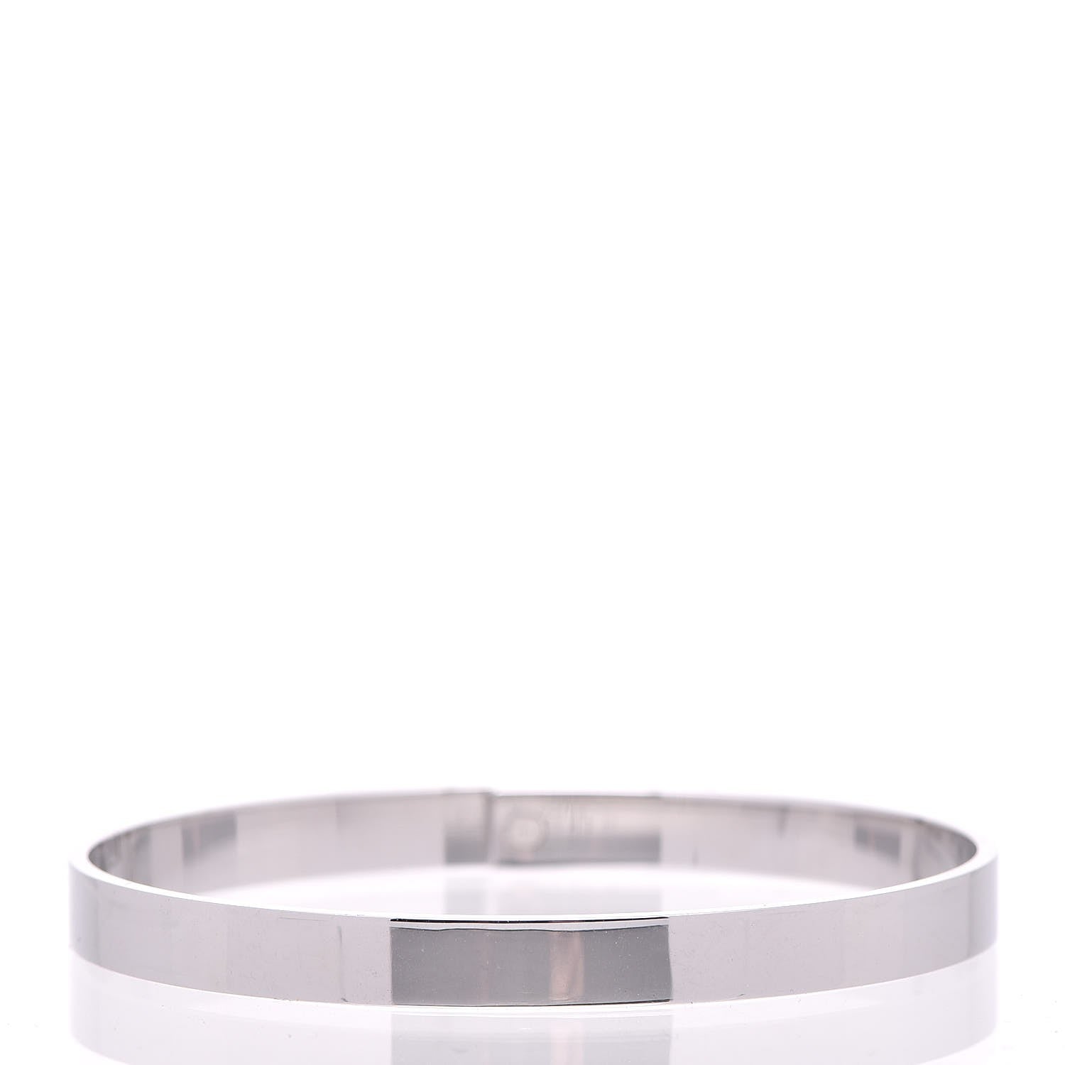 Hermes 18K White Gold Diamond PM Kelly Bracelet SH 3 of 5