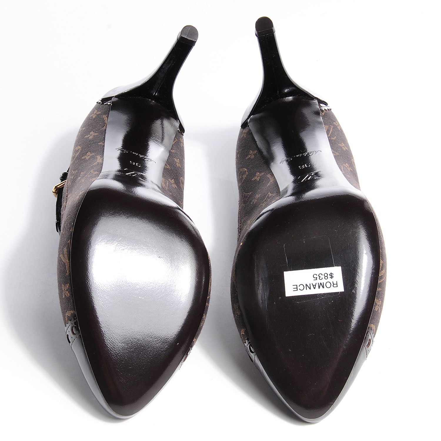 Louis Vuitton Monogram Idylle Romance Strap Pump Fusain 36 5 of 5