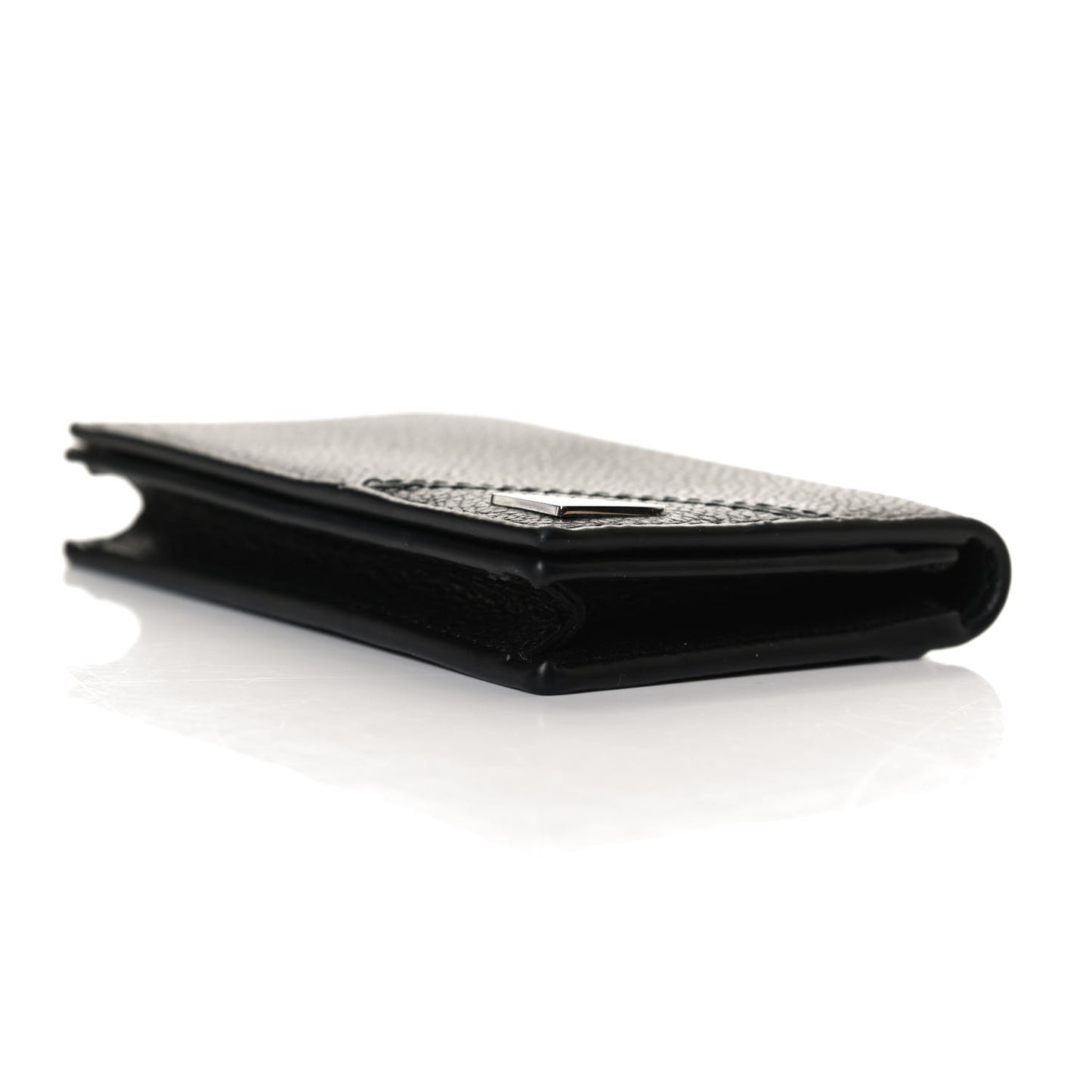 Vitello Micro Grain Card Holder Black
