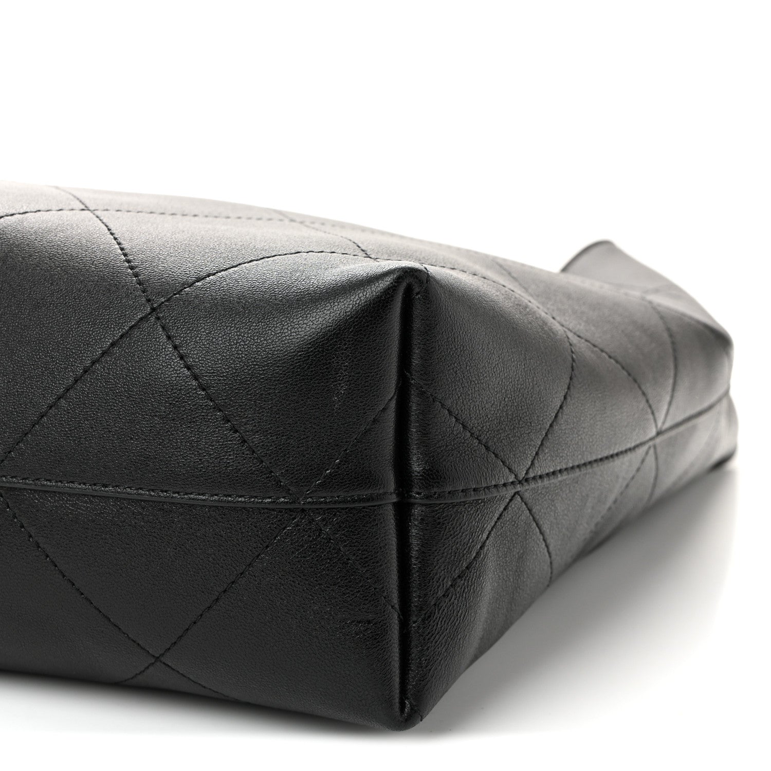 Chanel Shiny Lambskin Quilted Medium Hobo Black 21 of 21