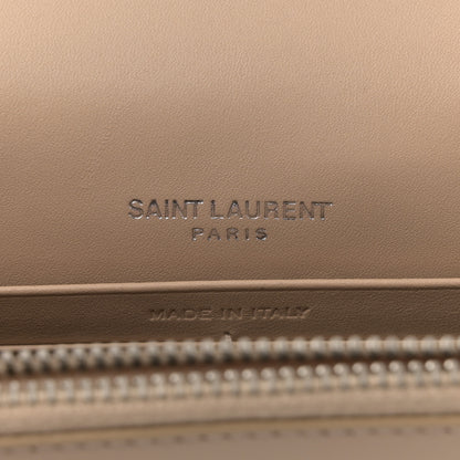 Saint Laurent Smooth Calfskin Classic Monogram Kate Tassel Chain Wallet Dark Beige 6 of 17