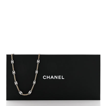Chanel Crystal CC Chain Links Belt 80 Gold Silver 6 of 6