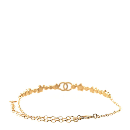 Chanel Pearl Crystal CC Star Choker Necklace Gold Pearly White 1 of 4