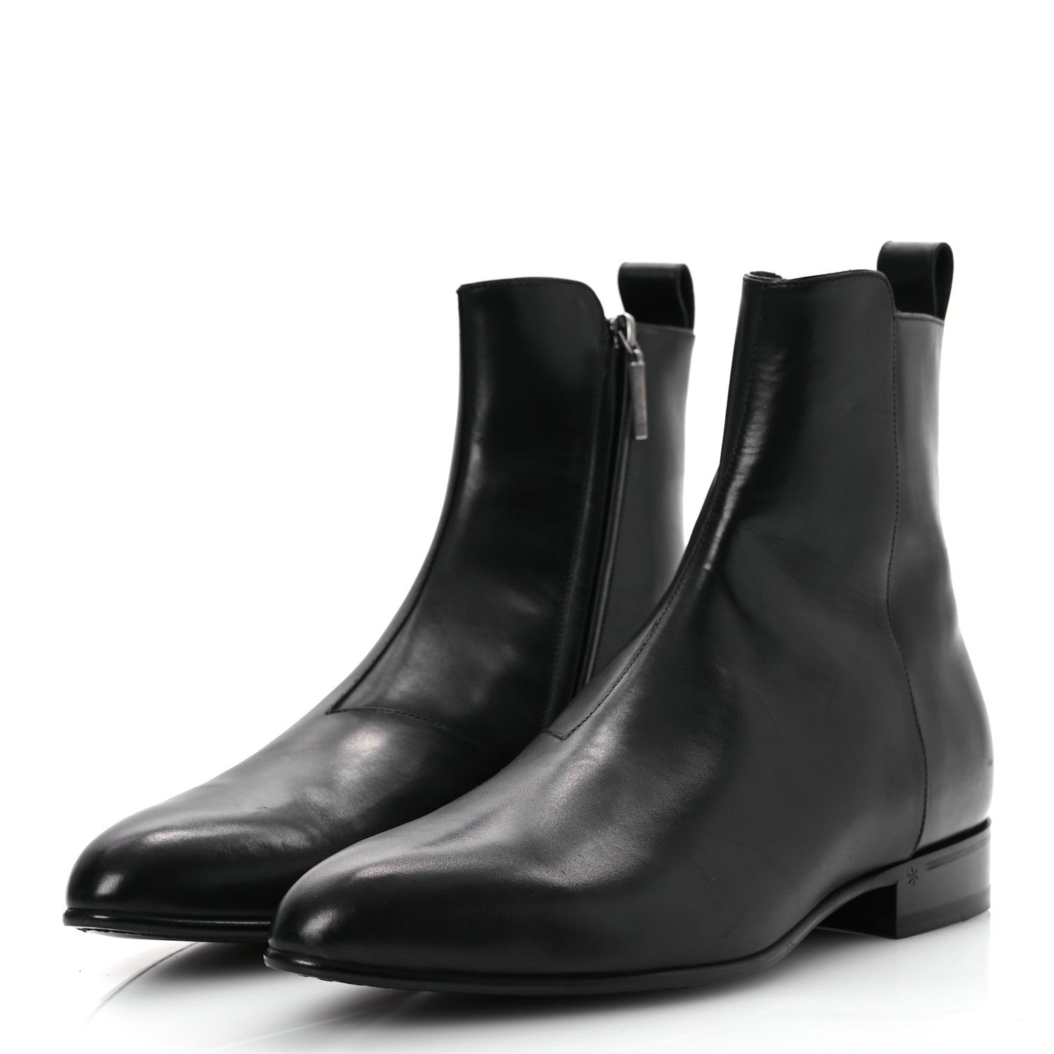 Saint Laurent Calfskin Mens Eli 25 Bootie 43 Black 4 of 12
