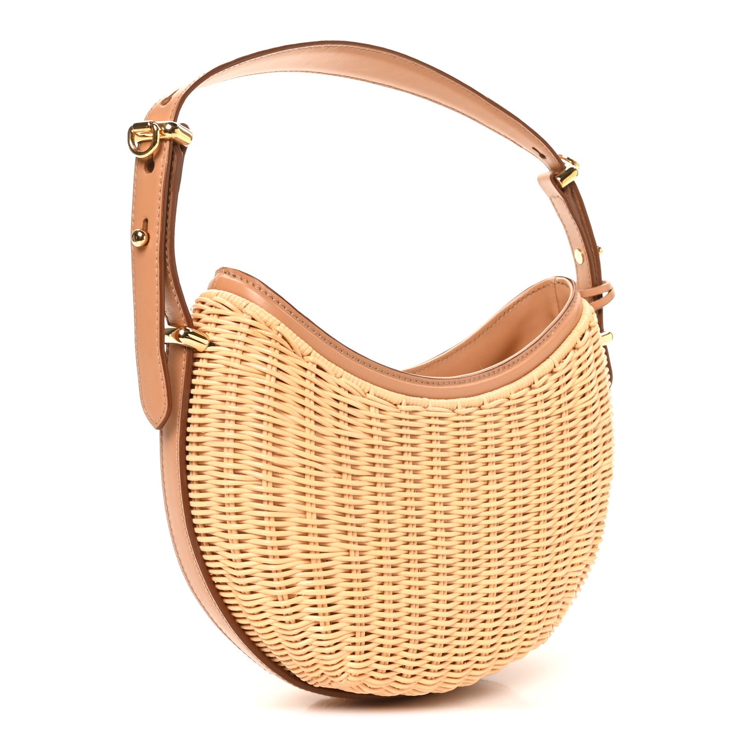 Wicker Arque Shoulder Bag Natural