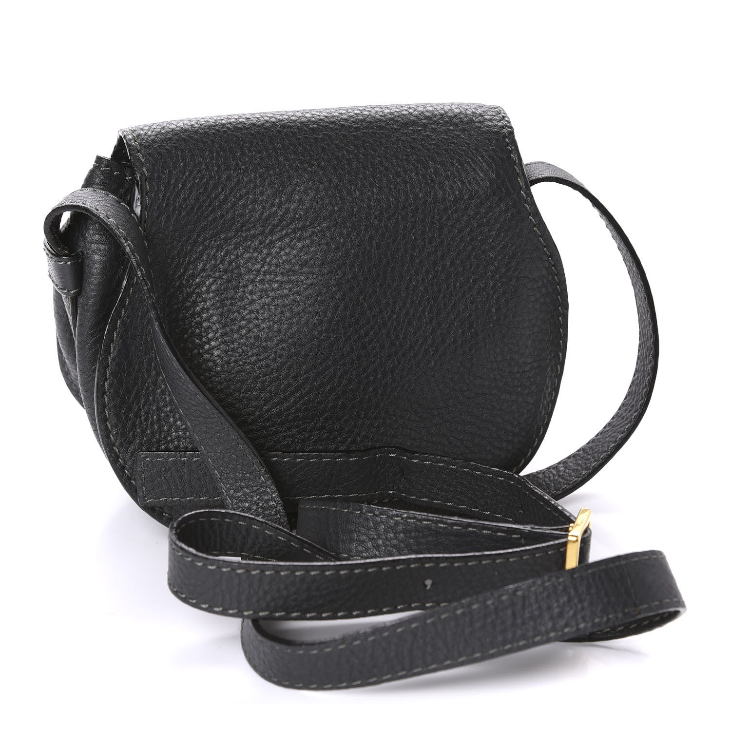 Chloe Calfskin Mini Marcie Round Crossbody Bag Black 3 of 10