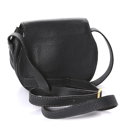 Chloe Calfskin Mini Marcie Round Crossbody Bag Black 3 of 10
