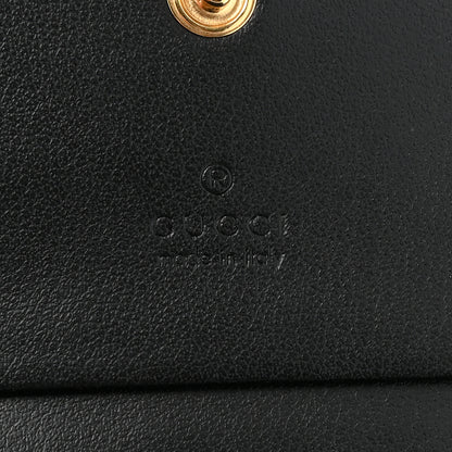Gucci Calfskin GG Matelasse Card Case Wallet Black 8 of 12