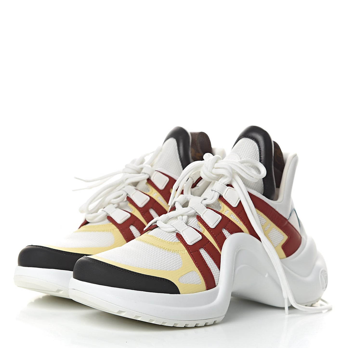 Calfskin Technical Nylon LV Archlight Sneakers 40 Terracotta