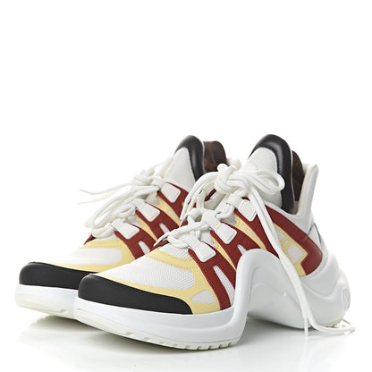 Louis Vuitton Calfskin Technical Nylon LV Archlight Sneakers 40 Terracotta 3 of 8