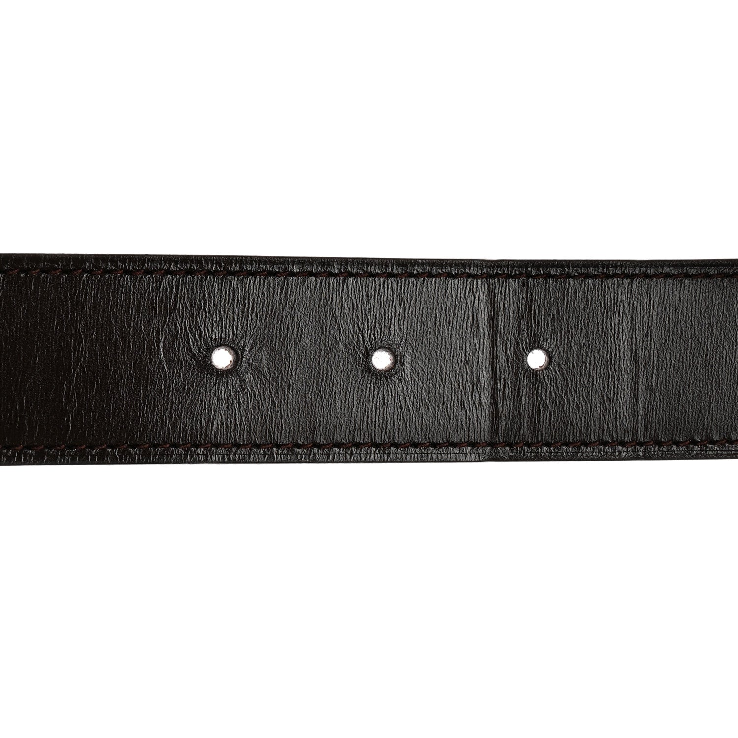 Hermes Box Togo 32mm Belt Strap 90 Chocolate Rouge H 6 of 7