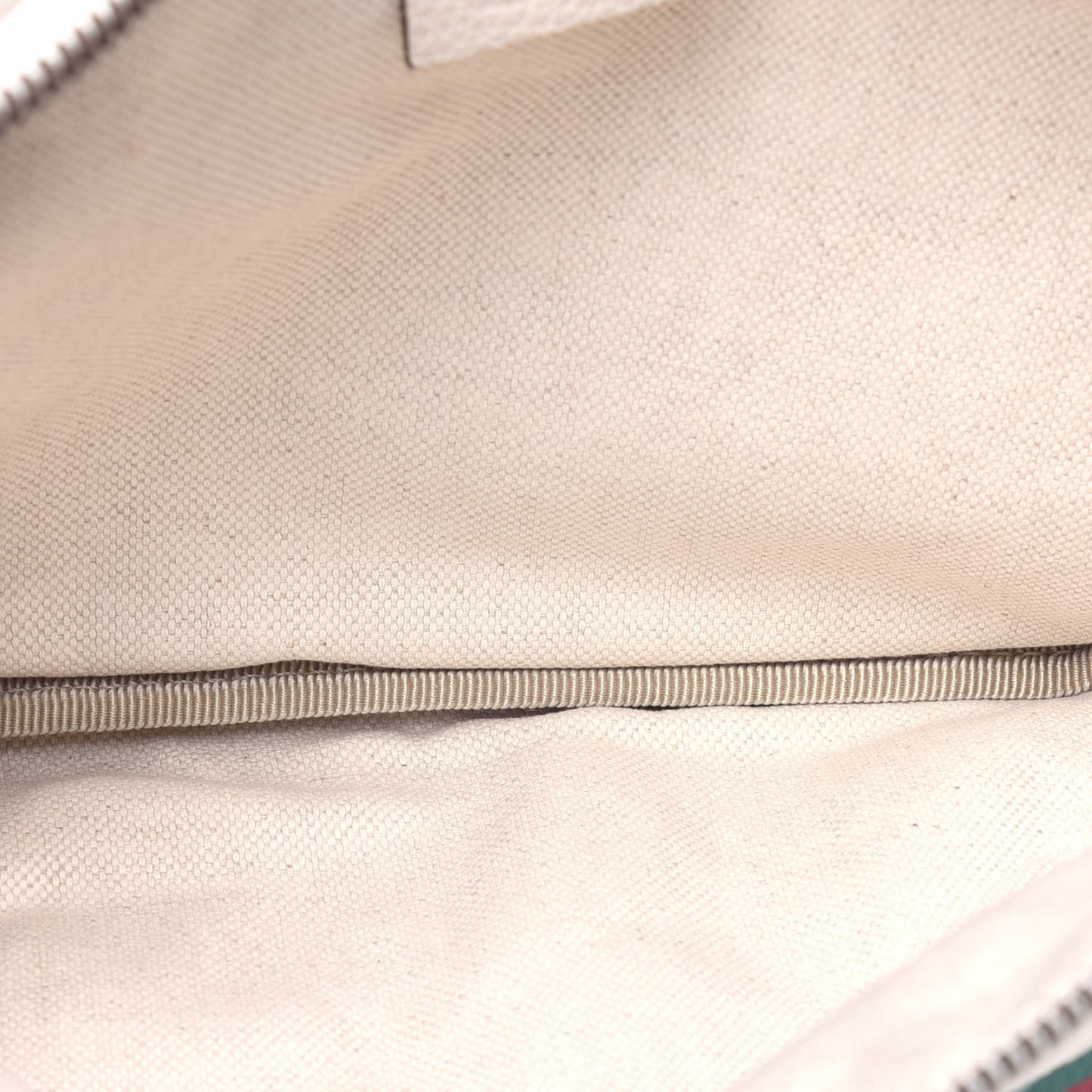 Grained Calfskin Logo Belt Bag White