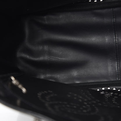 Chanel Patent Perforated CC Tote Black 9 of 13
