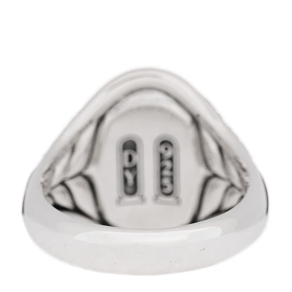 David Yurman Sterling Silver Black Diamond Black Onyx Cairo Signet Ring 70 13 3 of 6