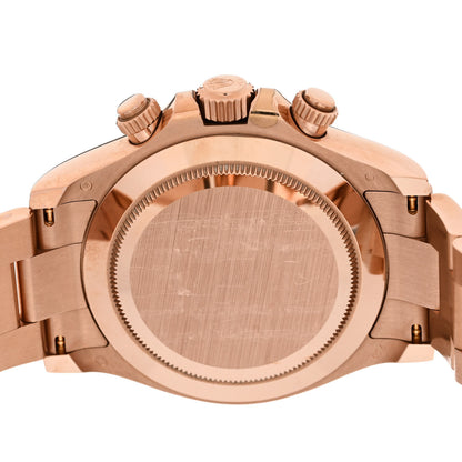 Rolex 18K Everose Gold 40mm Oyster Perpetual Cosmograph Daytona Watch Black Pink 116505 4 of 5