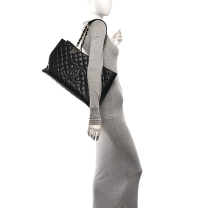 Chanel Caviar Quilted XL Grand Shopping Tote GST Black 2 of 10