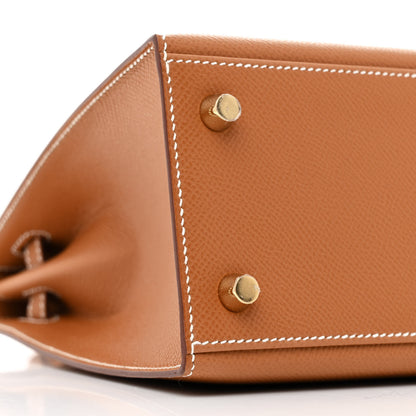 Hermes Epsom Kelly Sellier 25 Gold 9 of 11