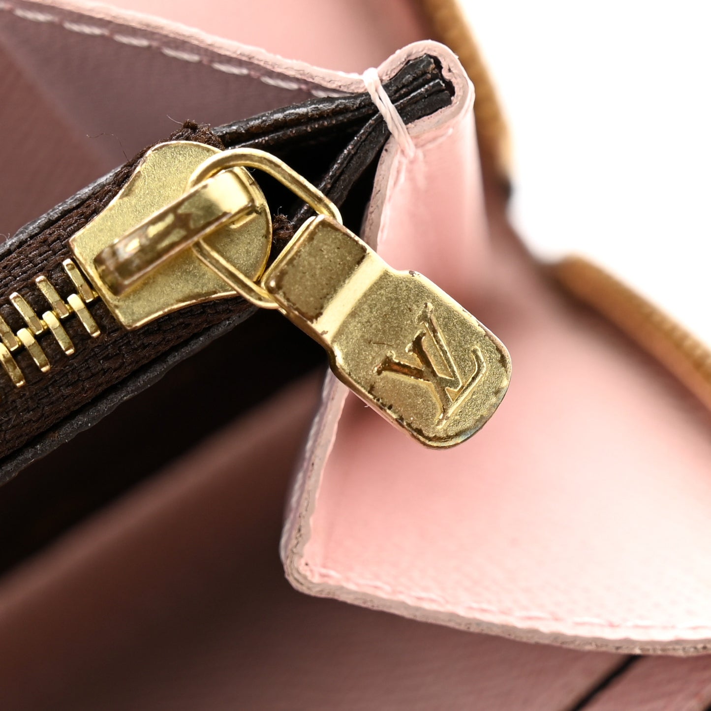 Monogram Clemence Wallet Rose Ballerine