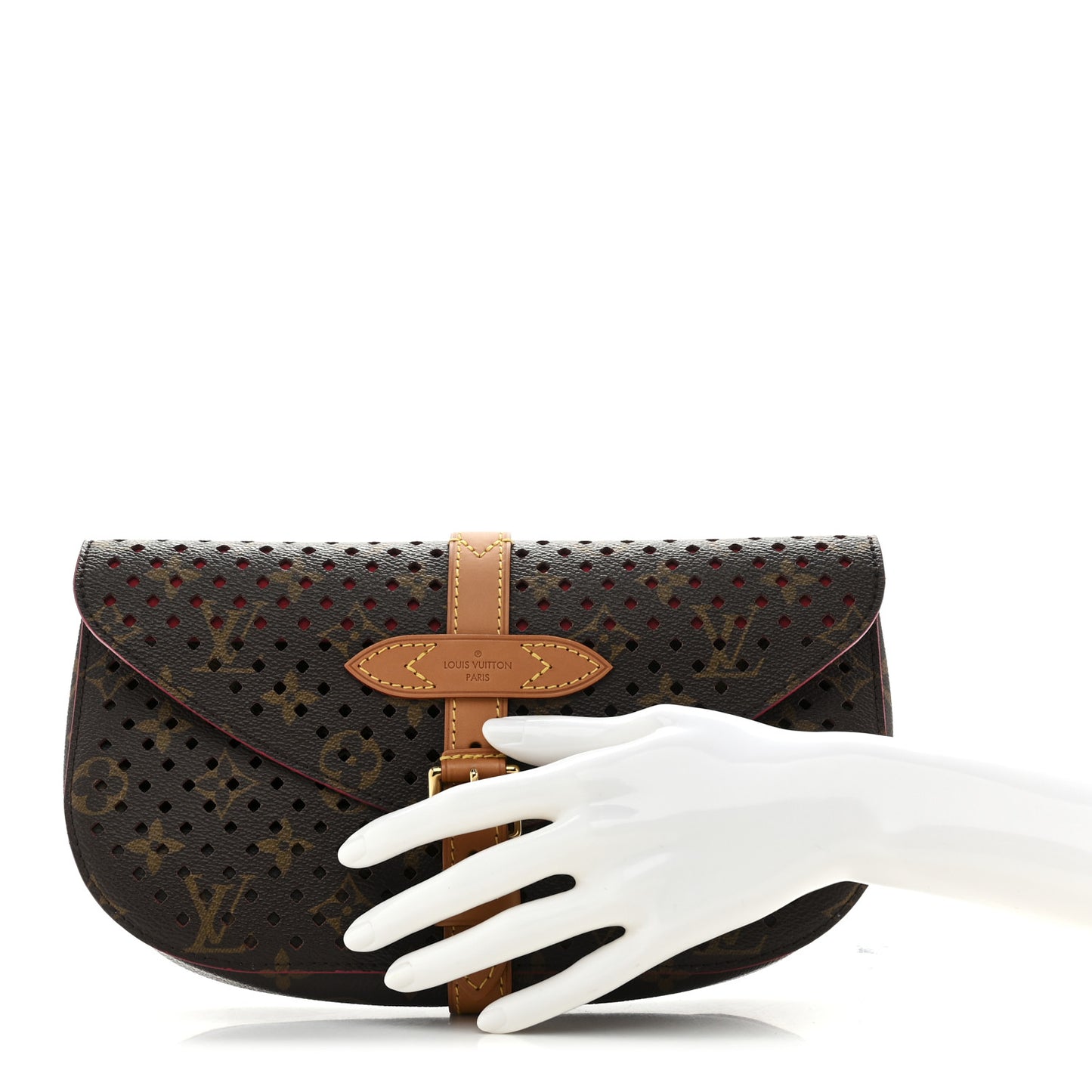 Monogram SC Flore Clutch Saumur Corail