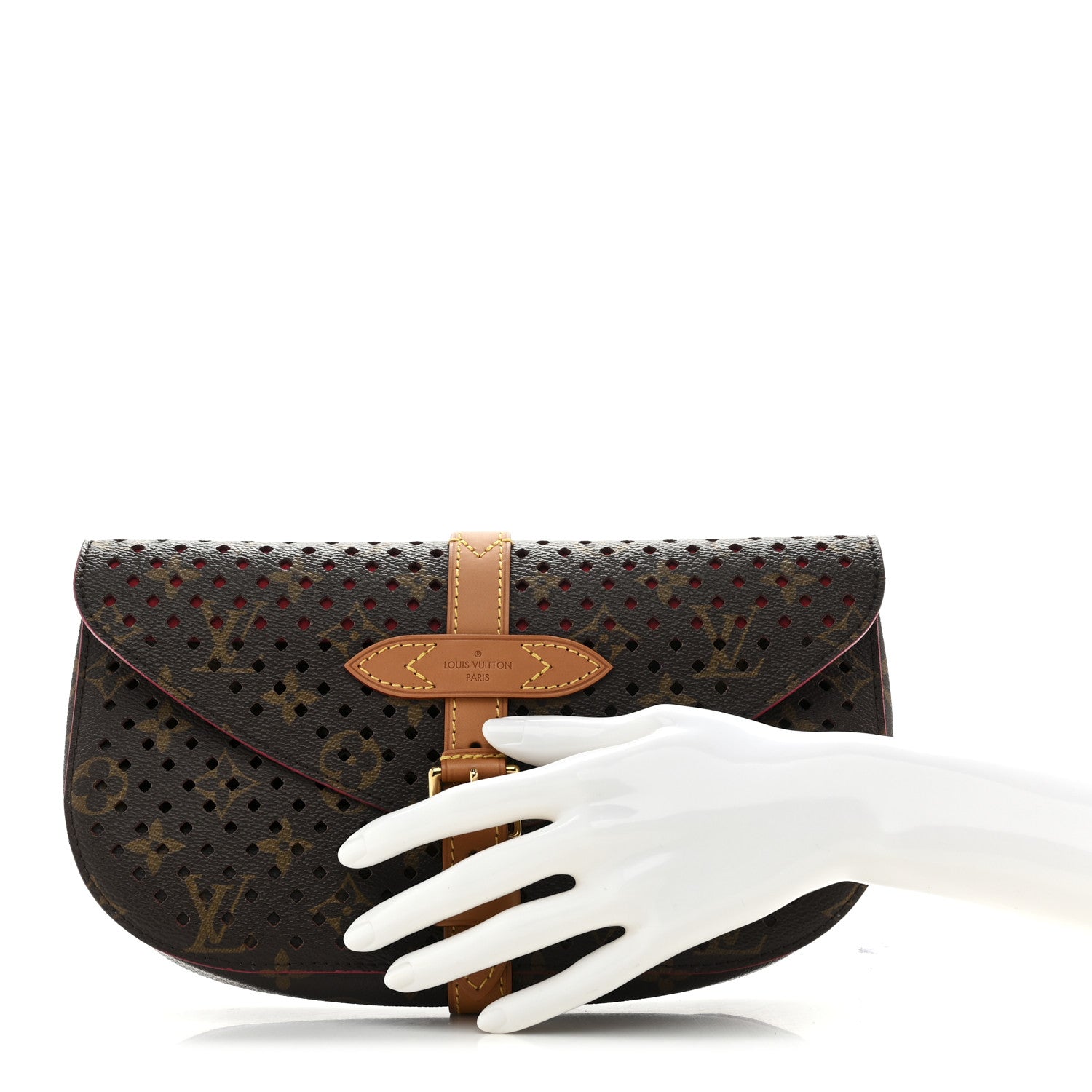 Louis Vuitton Monogram SC Flore Clutch Saumur Corail 2 of 10