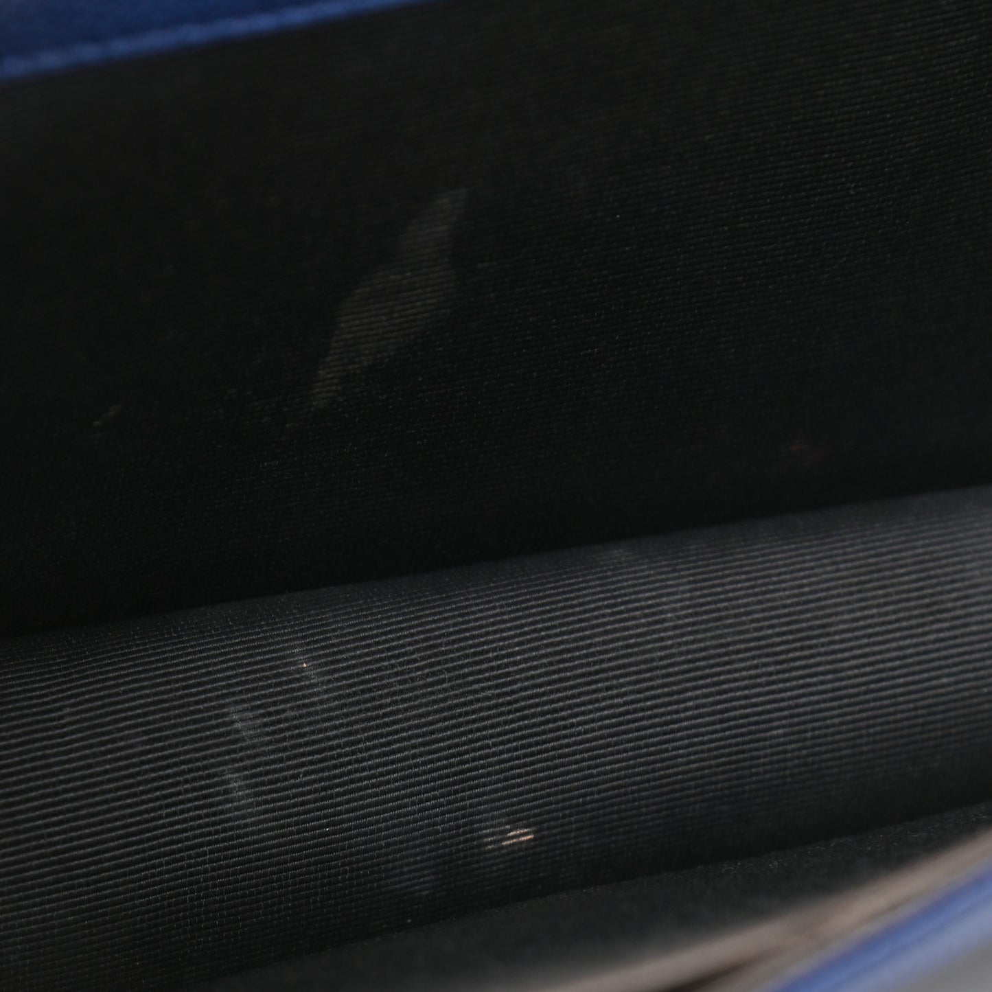 Grained Calfskin Medium Diorama Flap Bag Blue