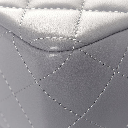Chanel Lambskin Quilted Mini Rectangular Flap Grey 11 of 11