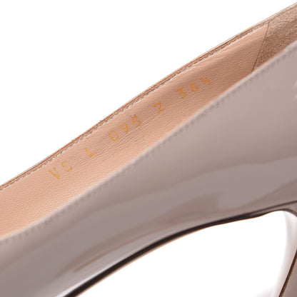 Valentino Garavani Patent Rockstud New Plain 100mm Pumps 36.5 Poudre 8 of 8