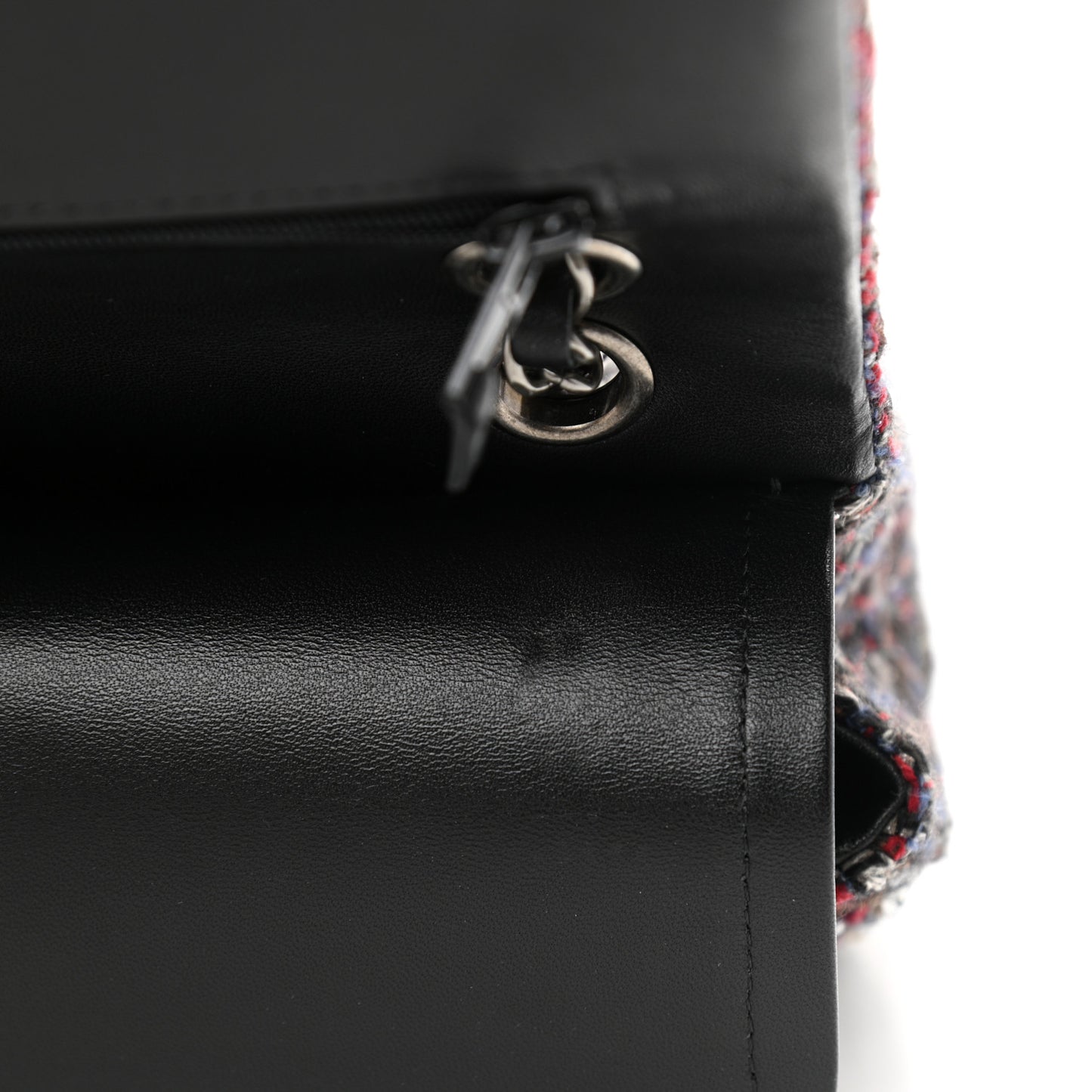 Tweed Quilted Medium Double Flap