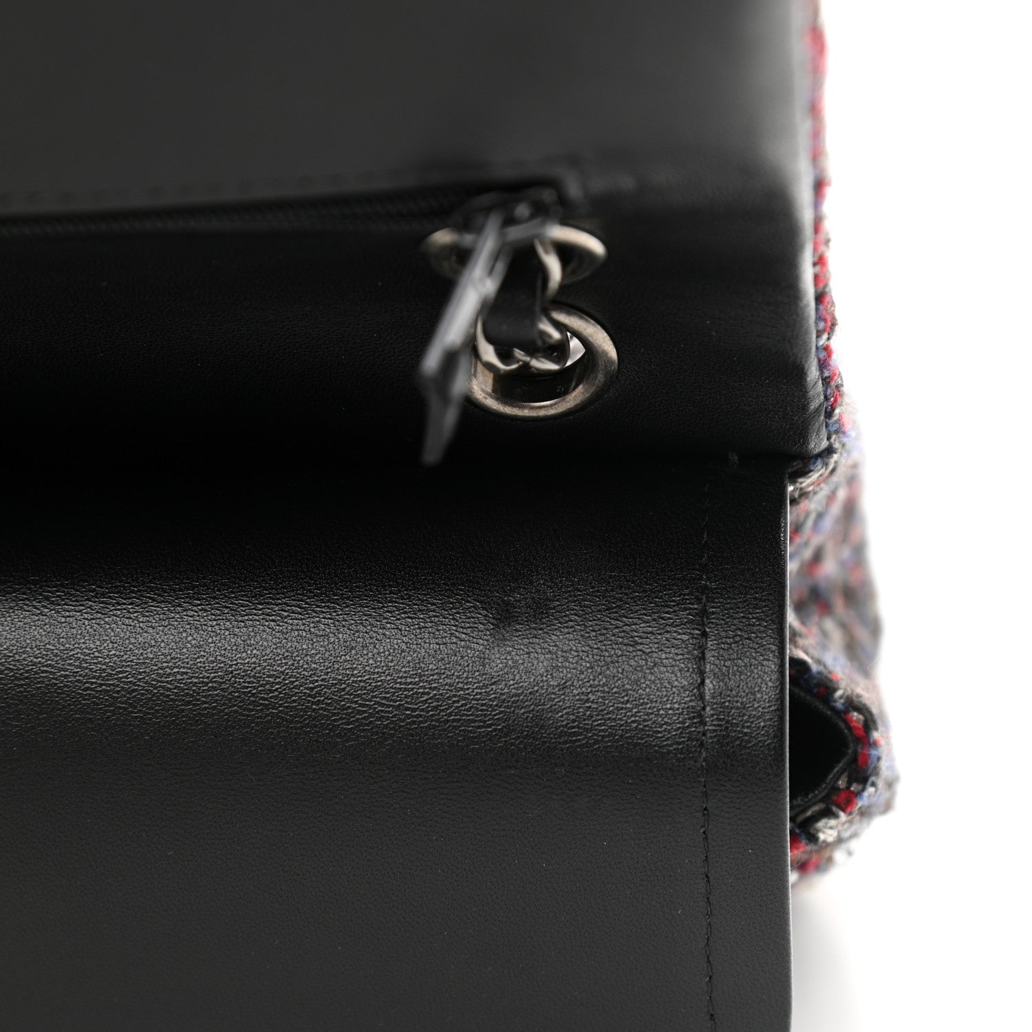 Chanel Tweed Quilted Medium Double Flap 12 of 15