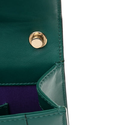 Bulgari Calfskin Small Serpenti Forever Snake Strap Crossbody Bag Emerald Green 11 of 12