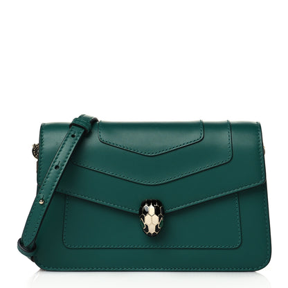 Bulgari Calfskin Serpenti Forever Crossbody Bag Emerald Green 1 of 9