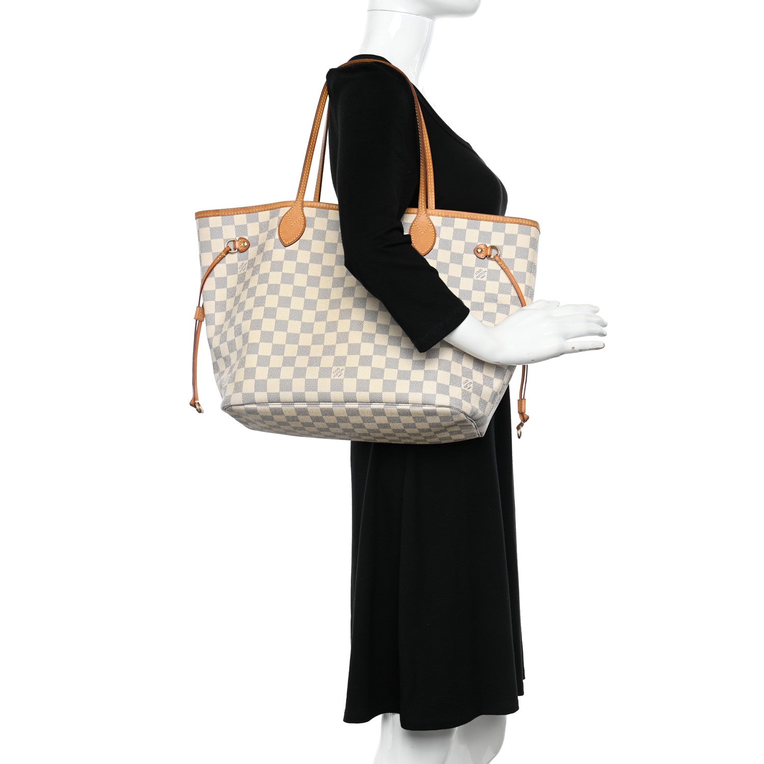 Louis Vuitton Damier Azur Neverfull MM 2 of 9