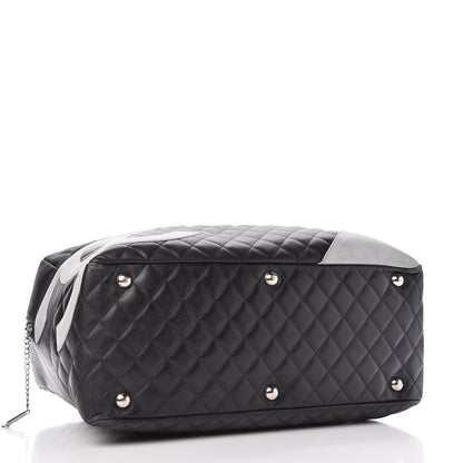 Chanel Calfskin Quilted Large Cambon Bag Black 4 of 10