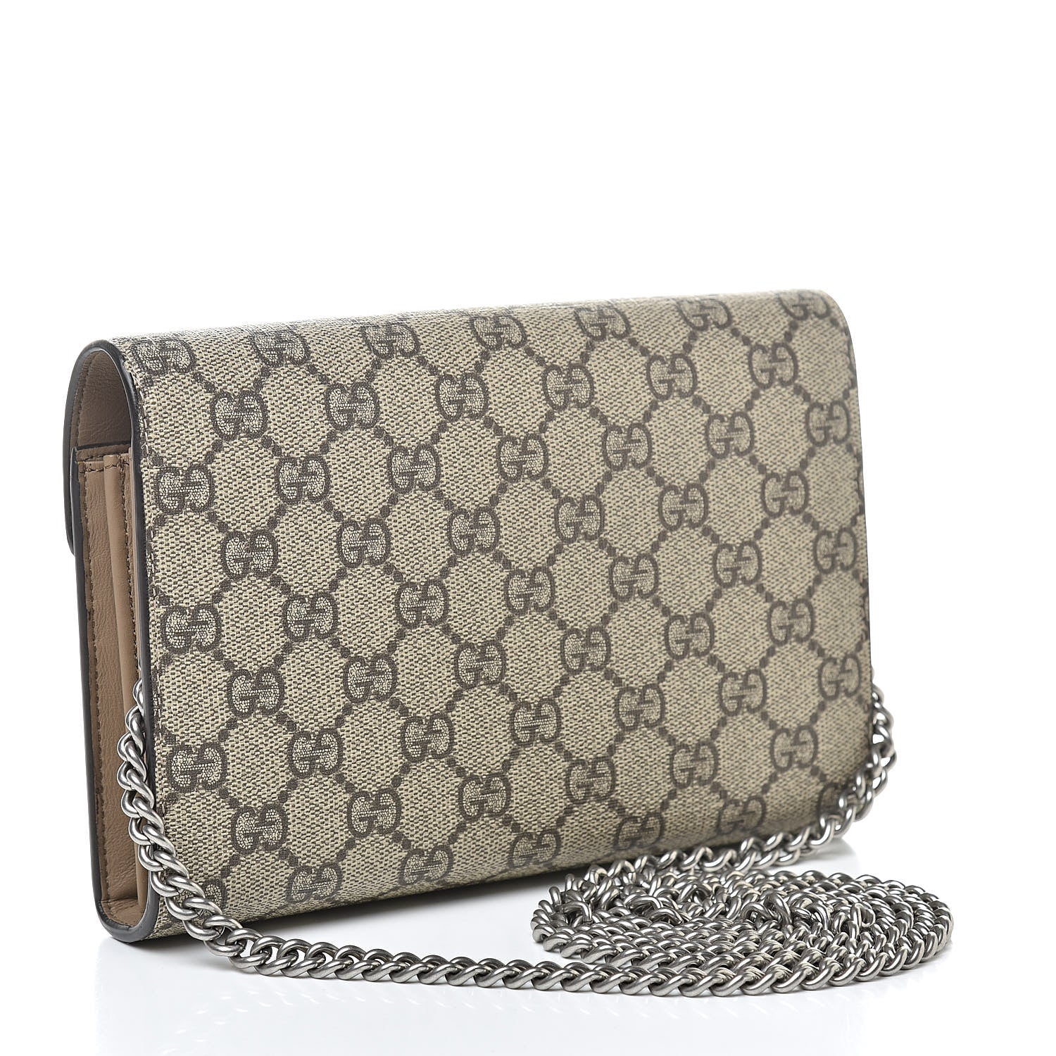 Gucci GG Supreme Monogram Mini Dionysus Chain Wallet Beige Taupe 3 of 10