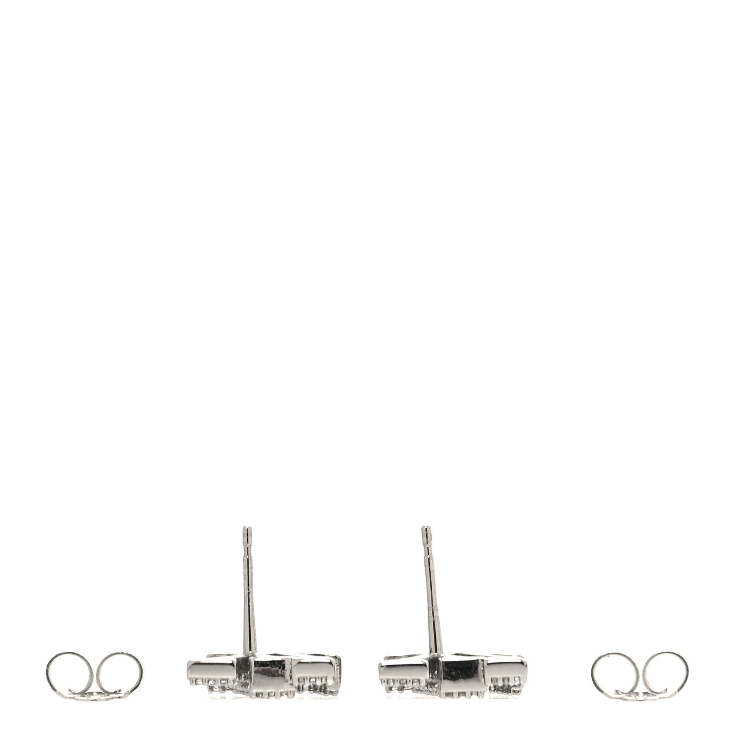 Crystal LV Iconic Earrings Silver