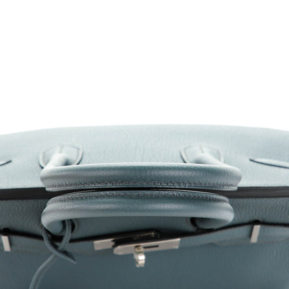 Hermes Taurillon Clemence Birkin 30 Bleu Orage 7 of 26