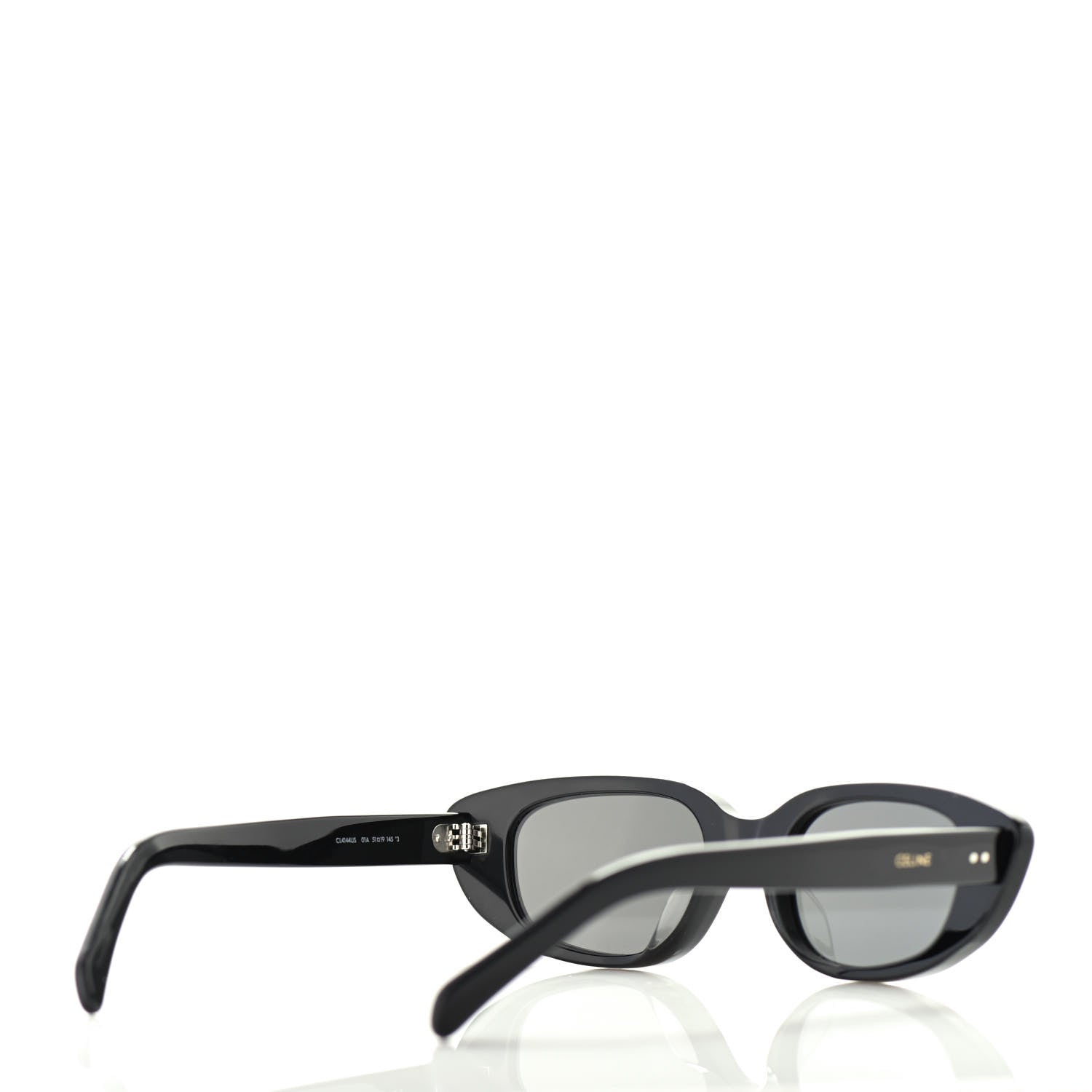 Celine Acetate Cat Eye Studded Sunglasses CL4144US Black 4 of 6