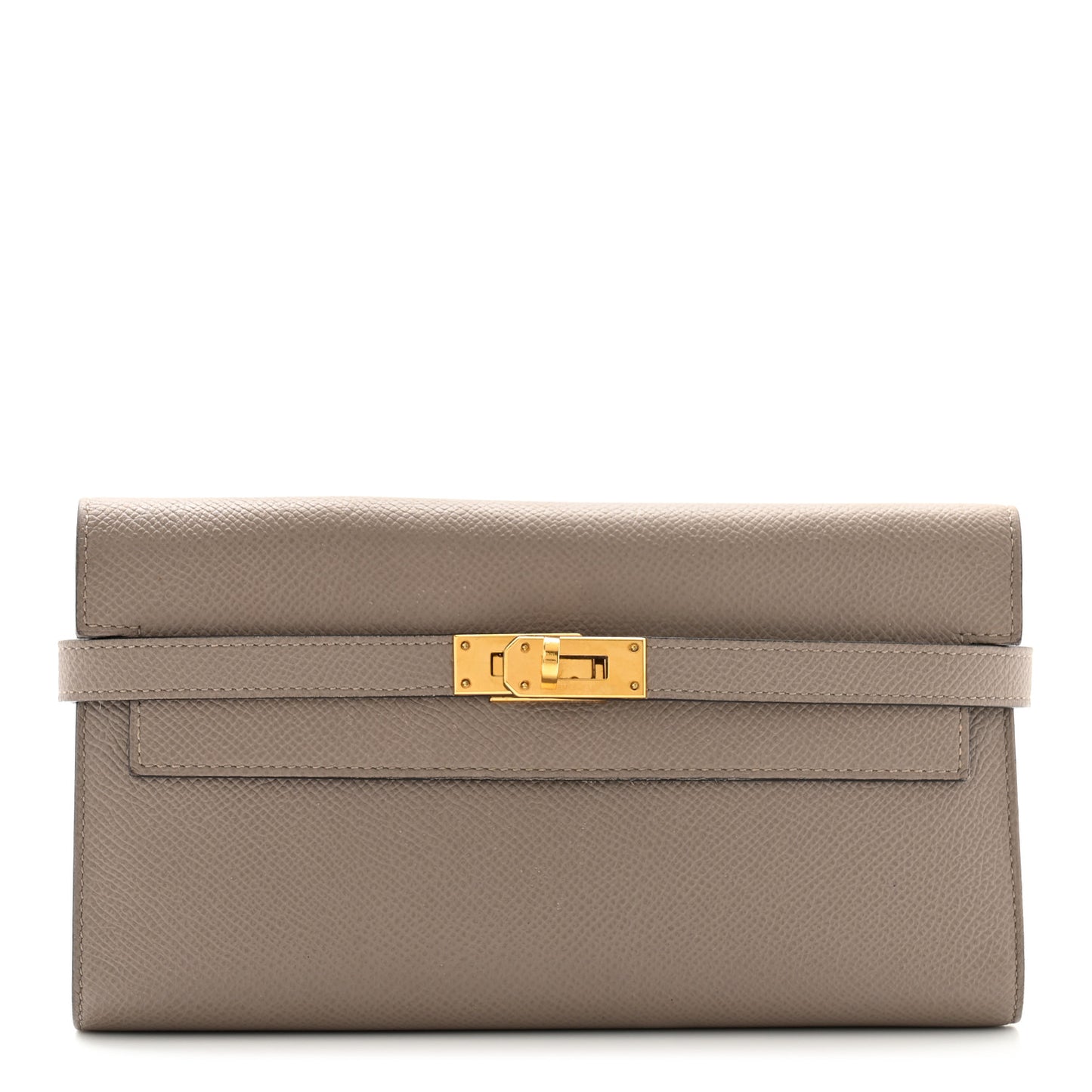 Epsom Kelly Longue Wallet Etain