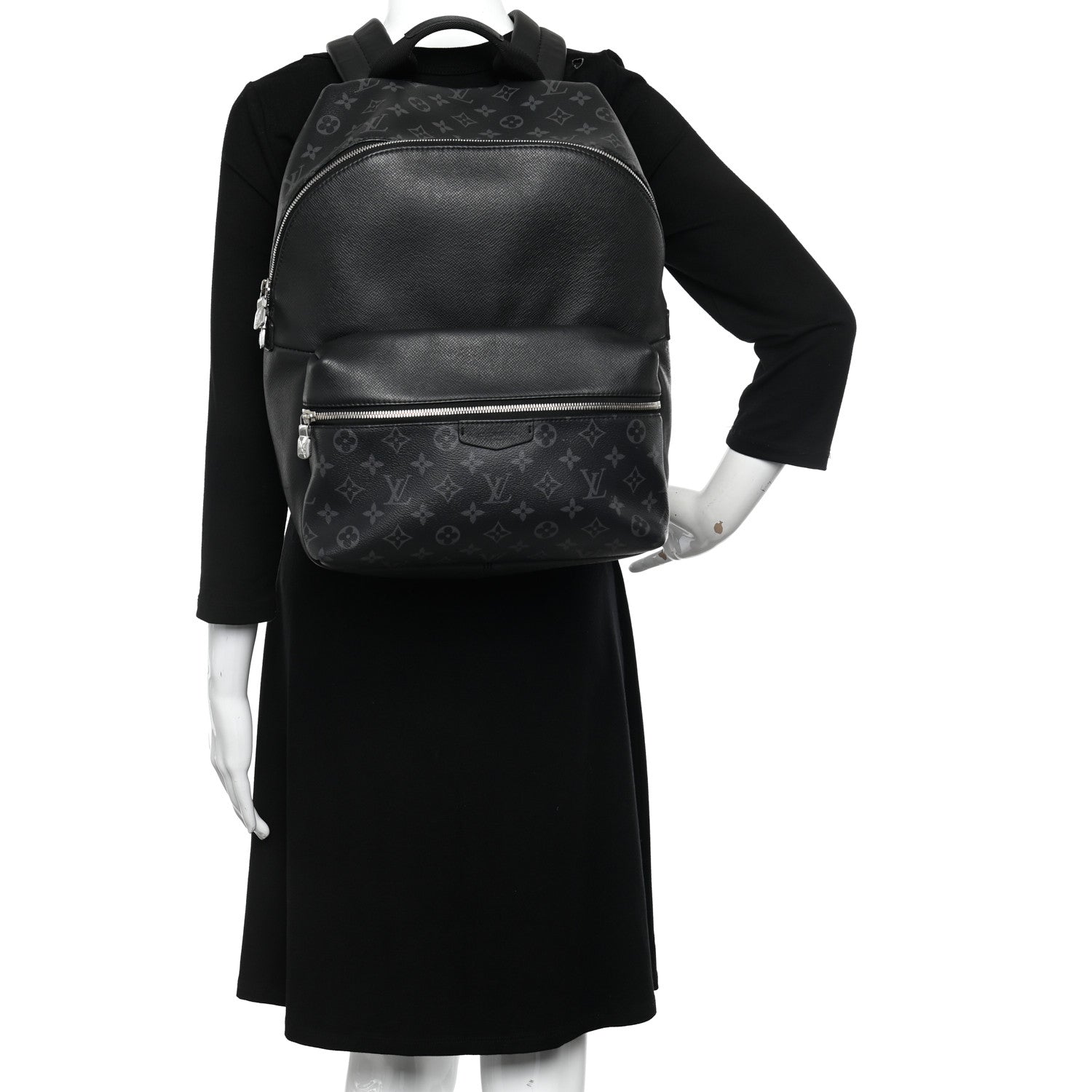 Louis Vuitton Monogram Eclipse Taiga Discovery Backpack PM 2 of 11