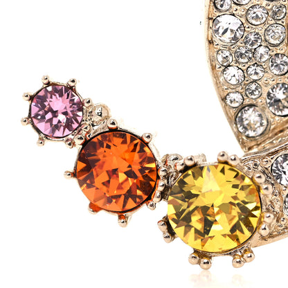 Chanel Crystal CC Brooch Gold Multicolor 6 of 7