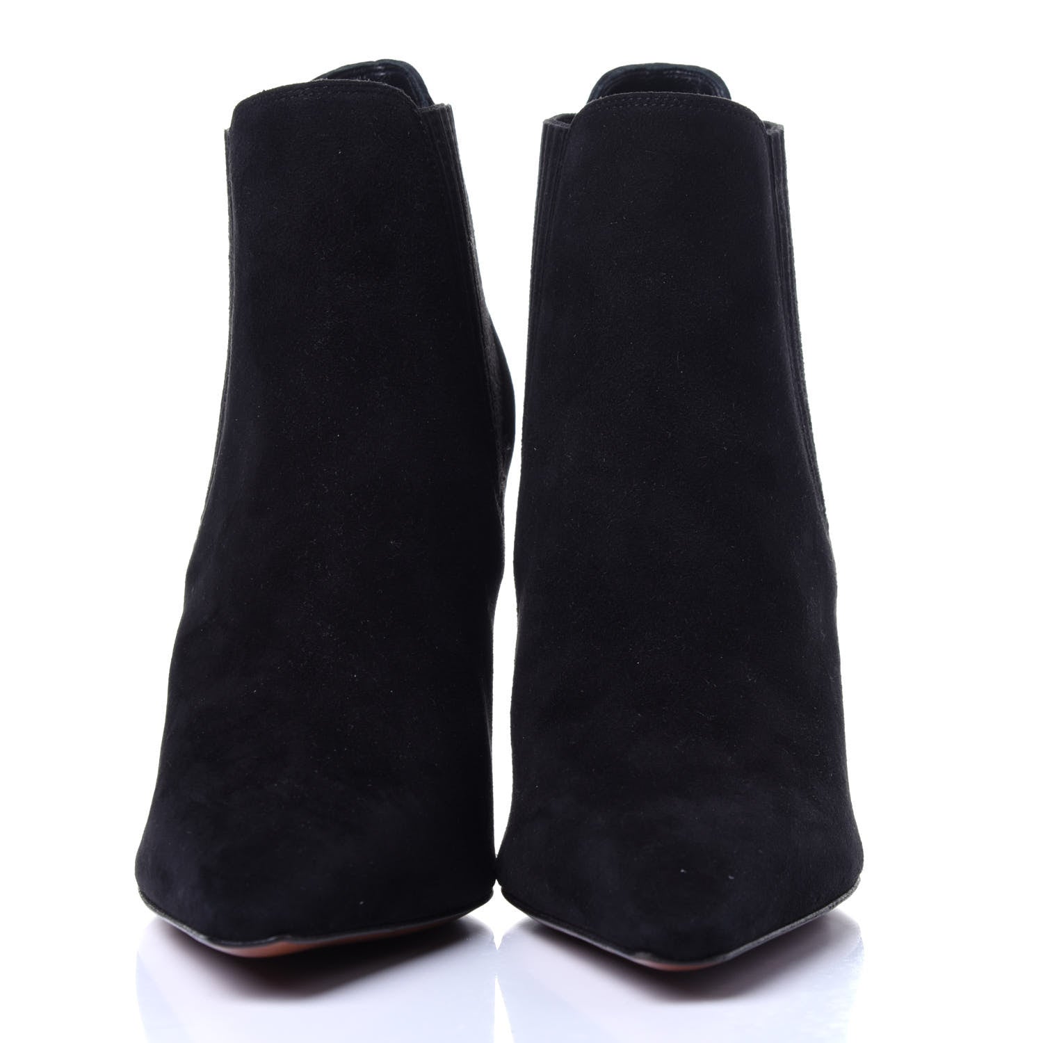 Christian Dior Suede Tortoise Wedge Ankle Boots 35 Black 2 of 10