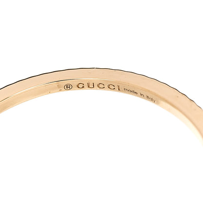 Gucci 18K Yellow Gold GG Running Charm Ring 53 6.5 4 of 6