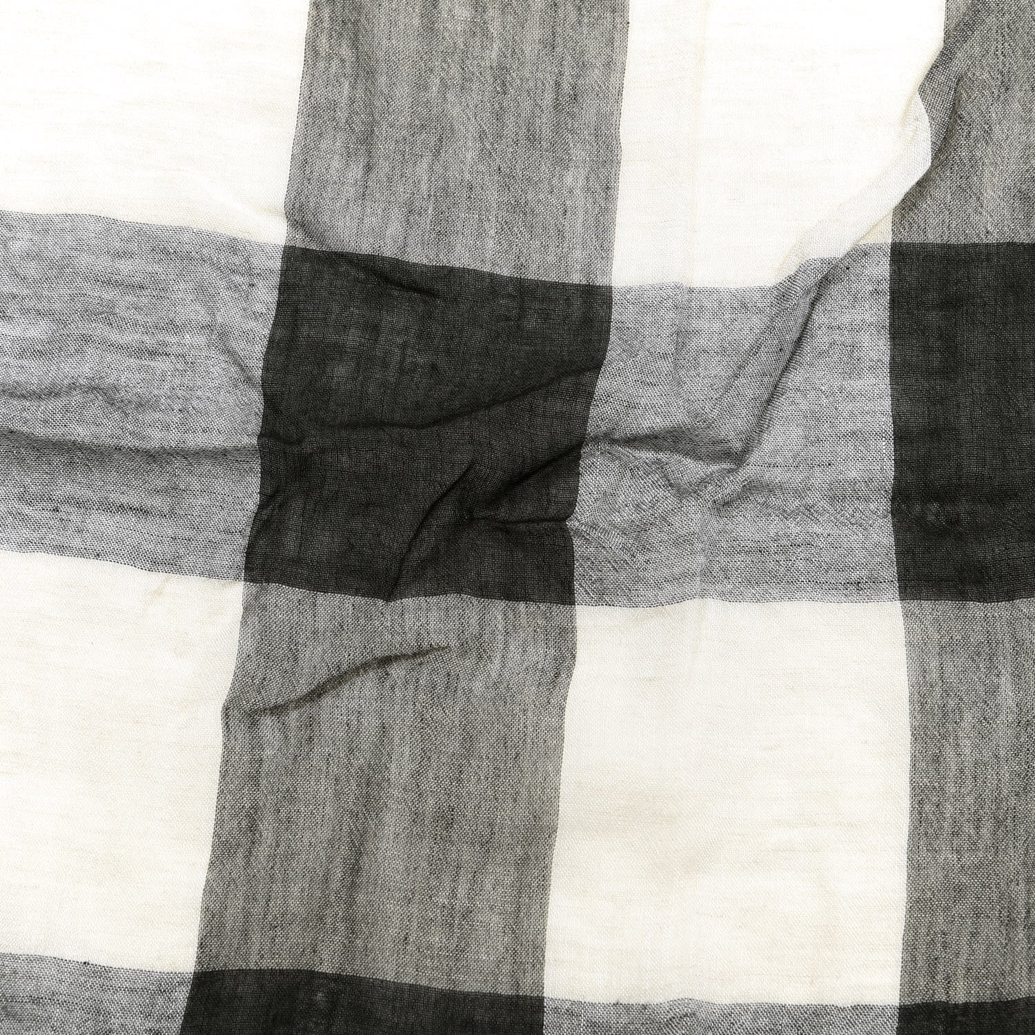 Burberry Modal Wool Relaxed Mega Check Square Scarf Dark Trench 3 of 4
