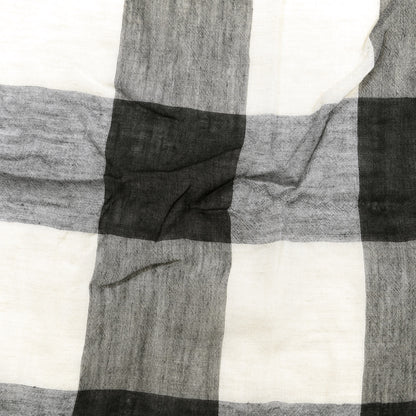 Burberry Modal Wool Relaxed Mega Check Square Scarf Dark Trench 3 of 4