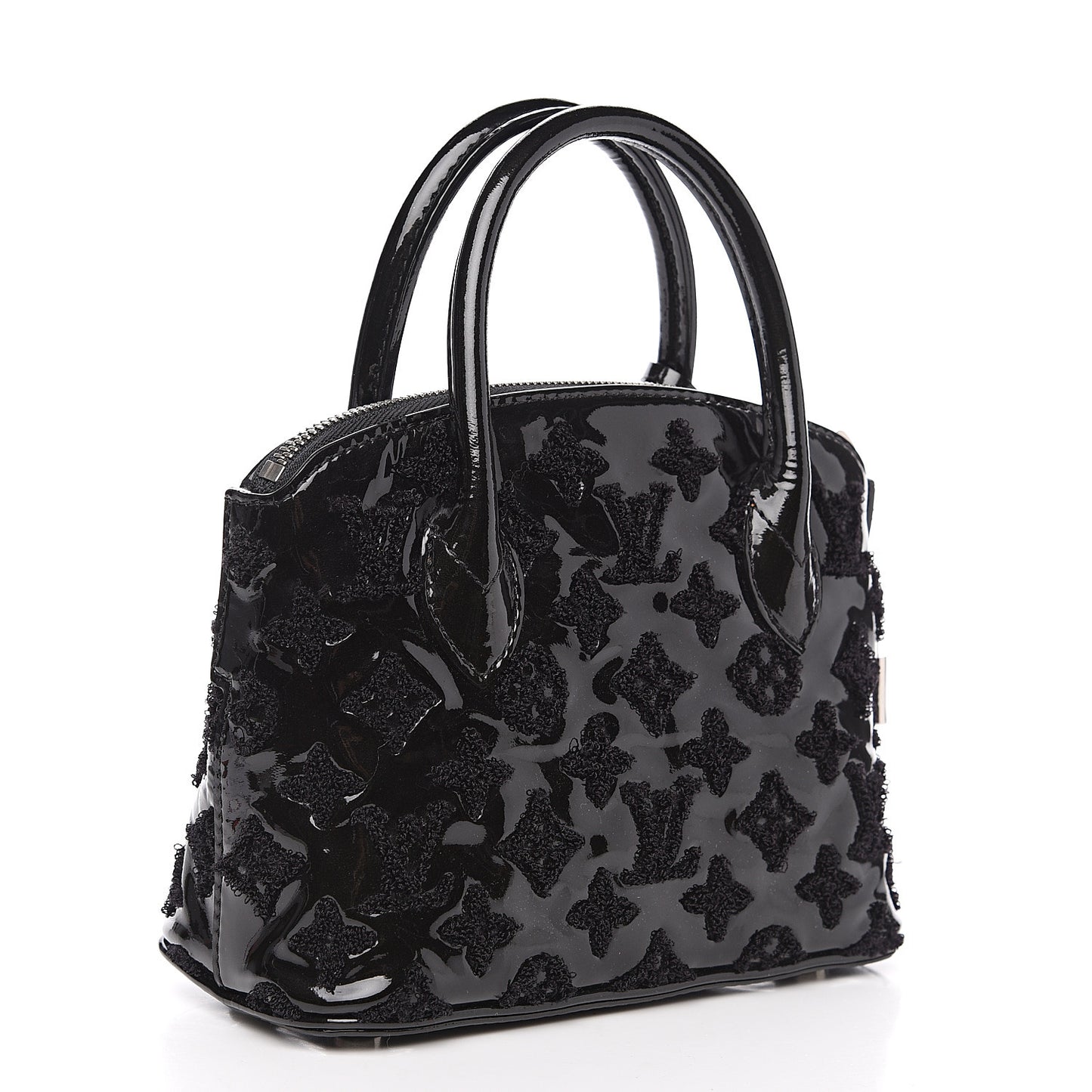 Patent Lambskin Fascination Lockit BB Black