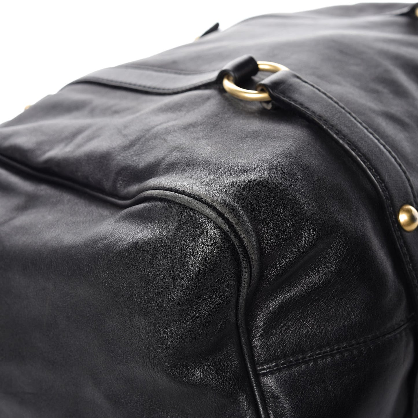 Vitello Bow Tote Black