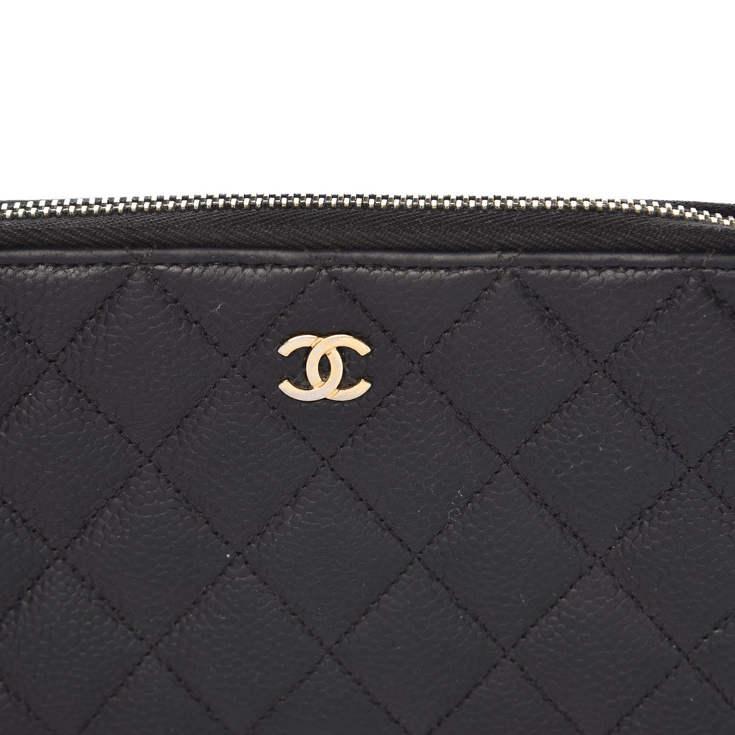 Caviar Quilted Large Gusset Zip Around Wallet Navy