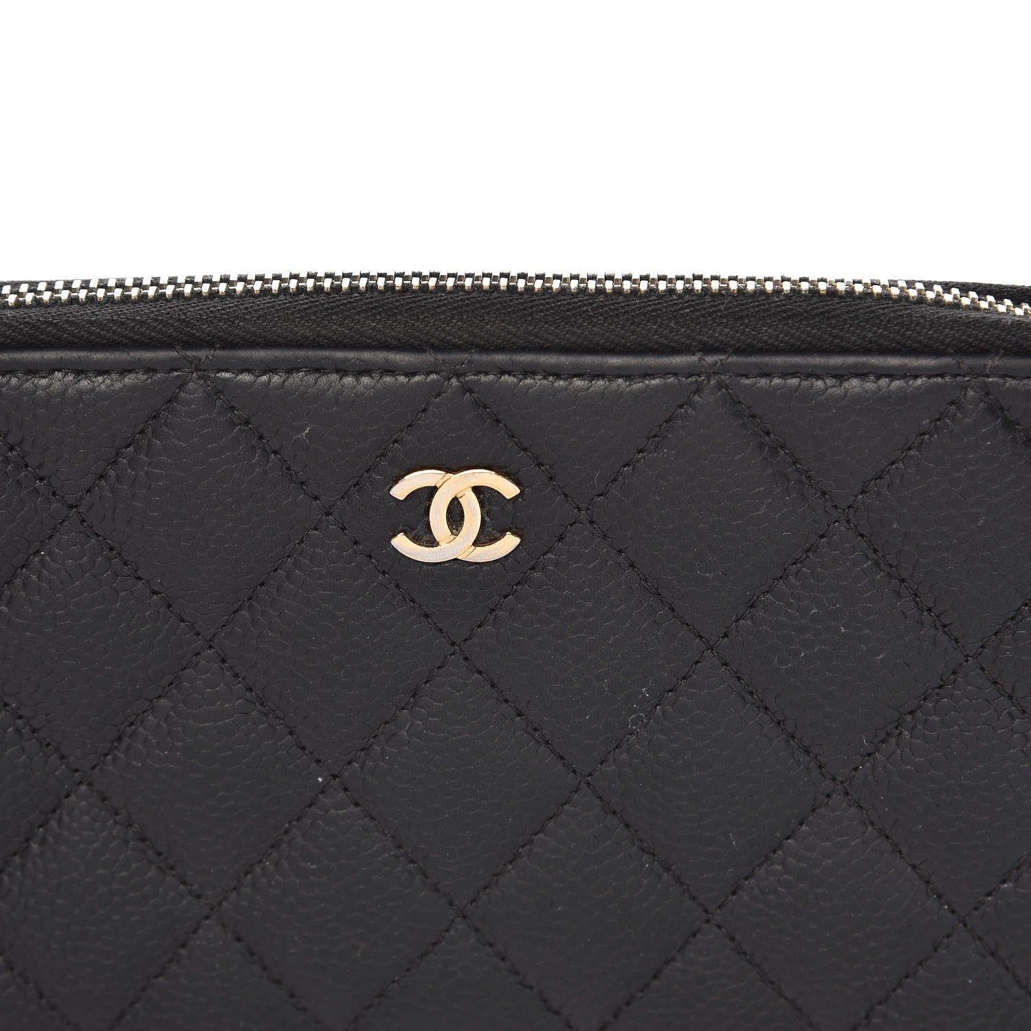 Chanel Caviar Quilted Large Gusset Zip Around Wallet Navy 14 of 14