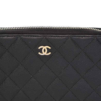 Chanel Caviar Quilted Large Gusset Zip Around Wallet Navy 14 of 14